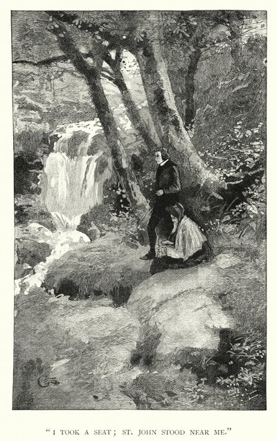Illustration för Jane Eyre av Charlotte Bronte (gravyr) av Edmund Henry Garrett