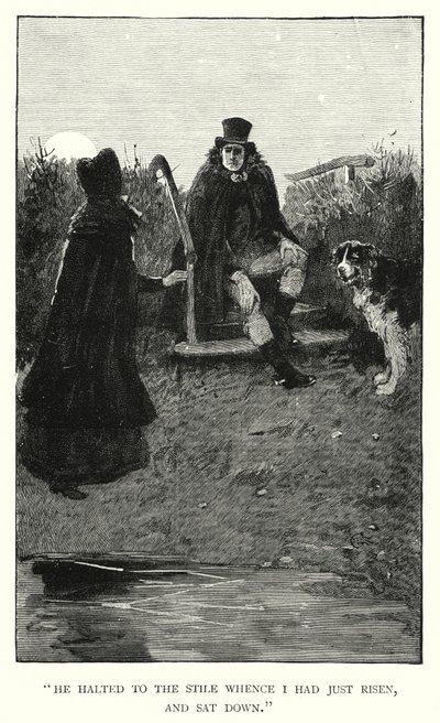 Illustration för Jane Eyre av Charlotte Bronte (gravyr) av Edmund Henry Garrett