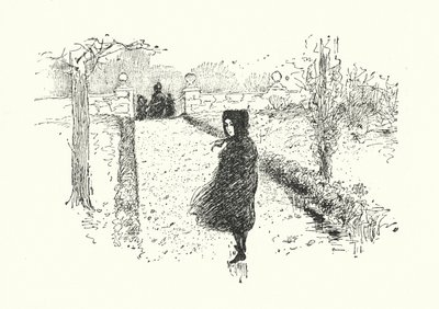 Illustration för Jane Eyre av Charlotte Bronte (litho) av Edmund Henry Garrett