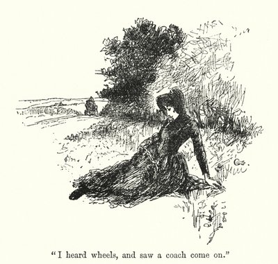 Illustration för Jane Eyre av Charlotte Bronte (litho) av Edmund Henry Garrett
