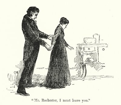 Illustration för Jane Eyre av Charlotte Bronte (litho) av Edmund Henry Garrett