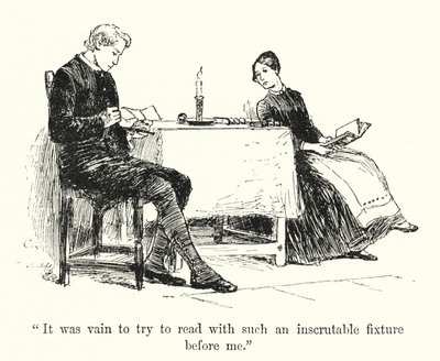 Illustration för Jane Eyre av Charlotte Bronte (litho) av Edmund Henry Garrett