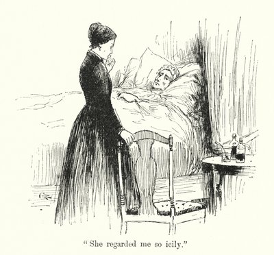 Illustration för Jane Eyre av Charlotte Bronte (litho) av Edmund Henry Garrett