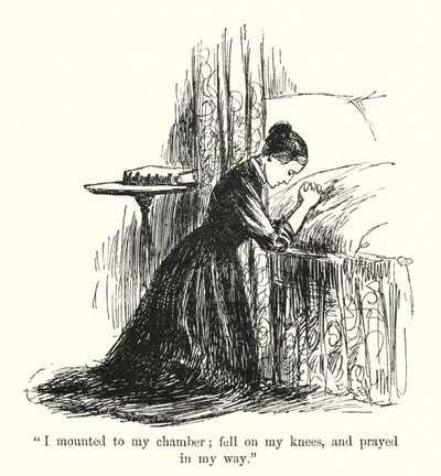 Illustration för Jane Eyre av Charlotte Bronte (litho) av Edmund Henry Garrett