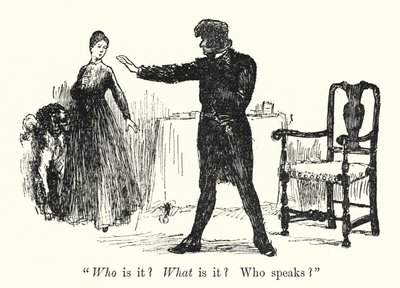 Illustration för Jane Eyre av Charlotte Bronte (litho) av Edmund Henry Garrett