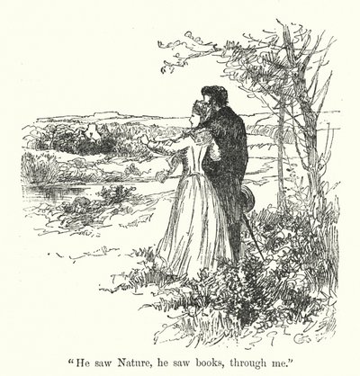 Illustration för Jane Eyre av Charlotte Bronte (litho) av Edmund Henry Garrett