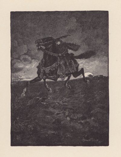 Illustration till The Eve of St Agnes av John Keats (litografi) av Edmund Henry Garrett