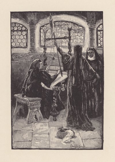 Illustration till The Eve of St Agnes av John Keats (litografi) av Edmund Henry Garrett