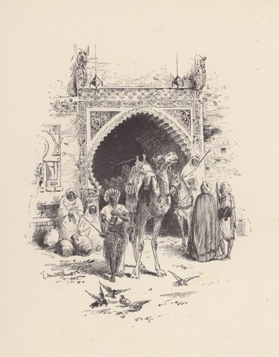 Illustration till The Eve of St Agnes av John Keats (litografi) av Edmund Henry Garrett