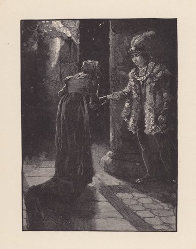 Illustration till The Eve of St Agnes av John Keats (litografi) av Edmund Henry Garrett