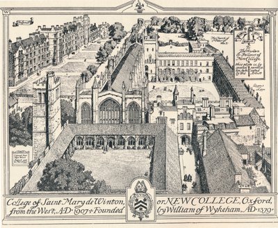 New College, Oxford, c1905 av Edmund Hort New