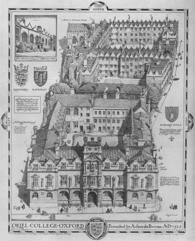 Oriel College, Oxford, 1919 av Edmund Hort New