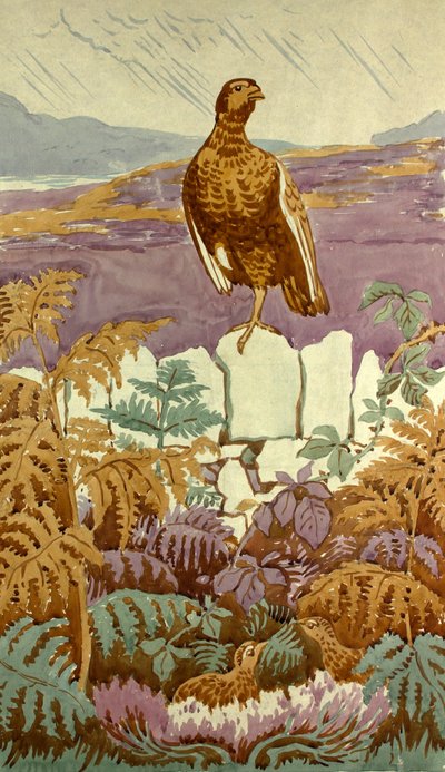Lookout on the Moor, ca 1930 (gouache på papper) av Edmund Hunter
