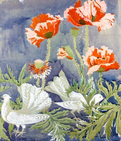 Peace c1920 (gouache på papper) av Edmund Hunter