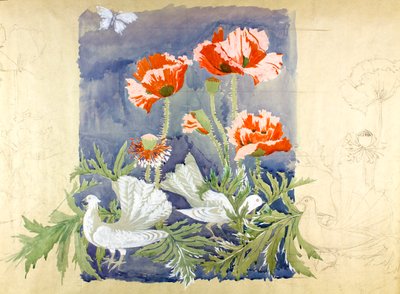 Peace c1920 (gouache på papper) av Edmund Hunter