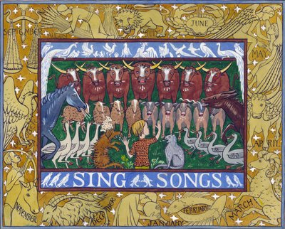 Sing Songs, ca 1935 (gouache på papper) av Edmund Hunter