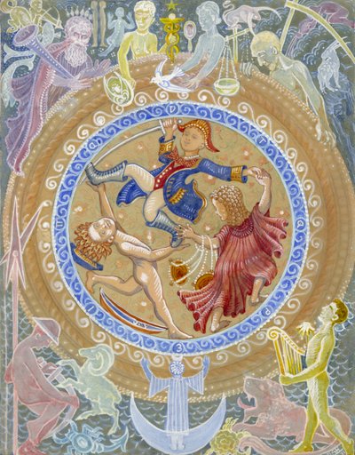 Three Kings, odaterad (gouache på papper) av Edmund Hunter