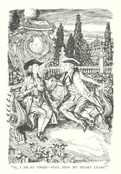 Illustration till R L Stevensons Prins Otto (litografi) av Edmund Joseph (after) Sullivan