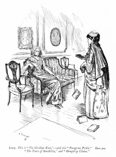 Illustration till Sheridans The Rivals (gravyr) av Edmund Joseph (after) Sullivan