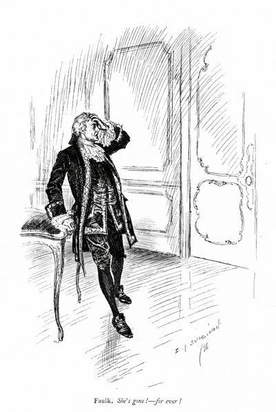 Illustration för Sheridans The Rivals (gravyr) av Edmund Joseph (after) Sullivan