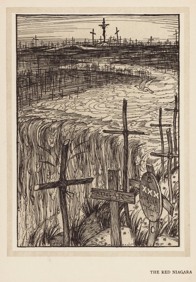 Kejsarens krans: Den röda Niagara (litografi) av Edmund Joseph (after) Sullivan