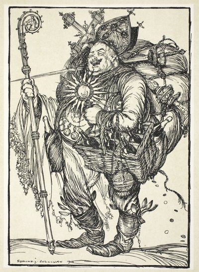Herr Michel ADC, till kronprinsen vid hans återkomst från det förlovade landet, illustration från The Kaiser