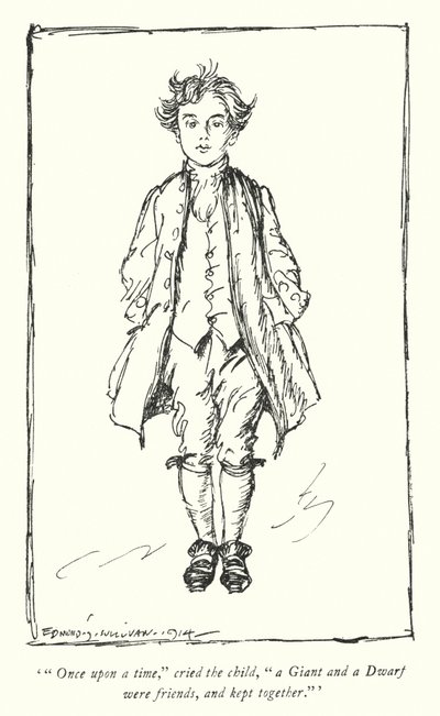 Illustration för The Vicar of Wakefield av Oliver Goldsmith (litho) av Edmund Joseph Sullivan