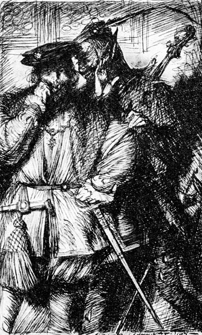 Mefistofeles och Faust, 1923. av Edmund Joseph Sullivan