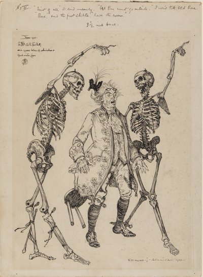Old Bones måste gå ut... 1900 av Edmund Joseph Sullivan