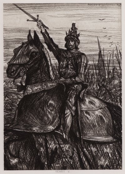 Kung Henrik V:s liv (litho) av Edmund Joseph Sullivan