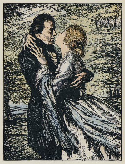 Illustration för Tennysons Maud av Edmund Joseph after Sullivan