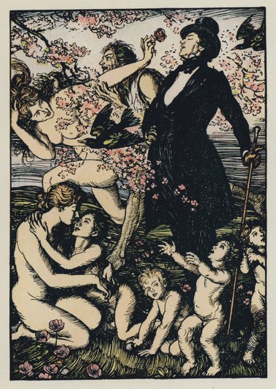 Illustration för Tennysons Maud av Edmund Joseph after Sullivan