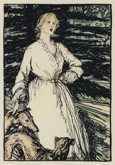 Illustration för Tennysons Maud av Edmund Joseph after Sullivan