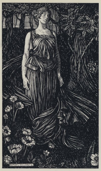 Tennyson, Illustration för A Dream of Fair Women and Other Poems av Edmund Joseph after Sullivan