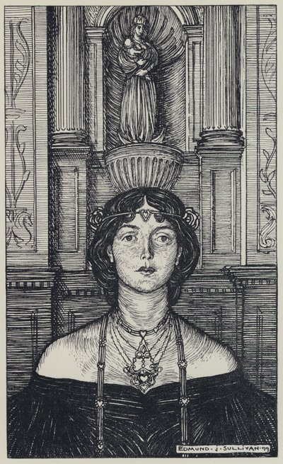 Tennyson, Illustration för A Dream of Fair Women and Other Poems av Edmund Joseph after Sullivan