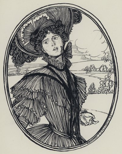 Tennyson, Illustration för A Dream of Fair Women and Other Poems av Edmund Joseph after Sullivan