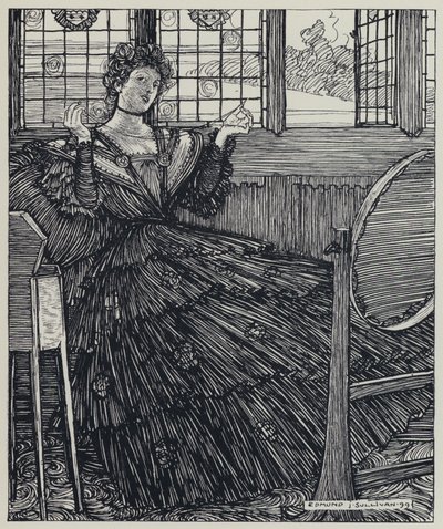 Tennyson, Illustration för A Dream of Fair Women and Other Poems av Edmund Joseph after Sullivan