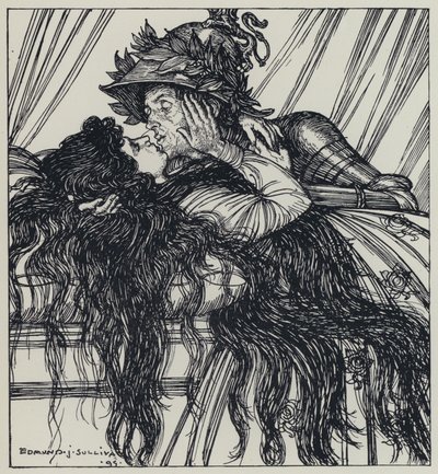Tennyson, Illustration för A Dream of Fair Women and Other Poems av Edmund Joseph after Sullivan