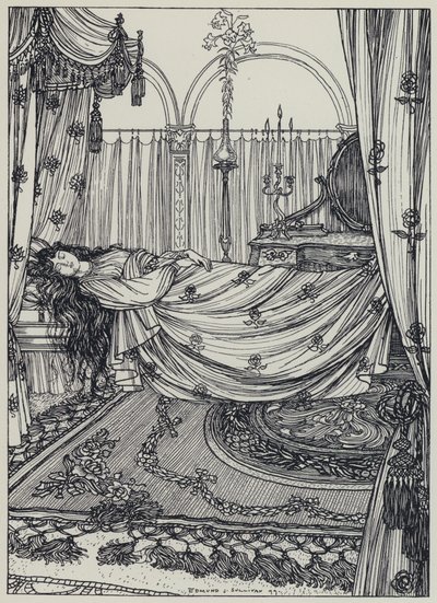 Tennyson, Illustration för A Dream of Fair Women and Other Poems av Edmund Joseph after Sullivan