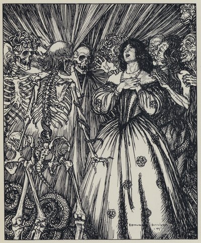 Tennyson, Illustration för A Dream of Fair Women and Other Poems av Edmund Joseph after Sullivan