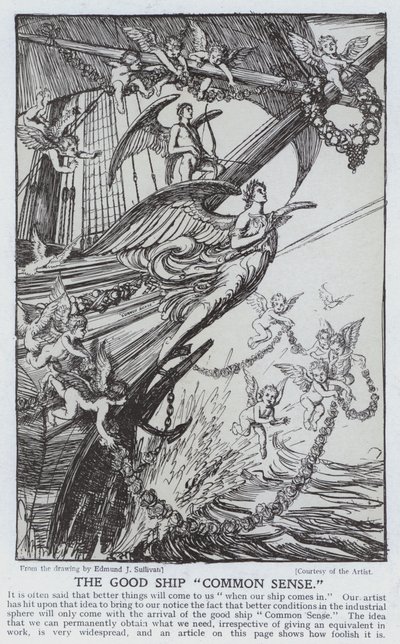 Det goda skeppet? Sunt förnuft? av Edmund Joseph after Sullivan