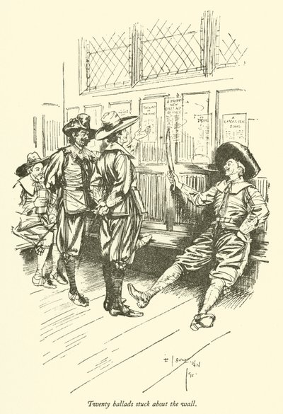 Tjugo ballader fastnade runt väggen av Edmund Joseph after Sullivan