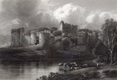 Chepstow Castle, graverad av R. Hinshelwood, tryckt av Cassell und Company Ltd av Edmund Morison Wimperis