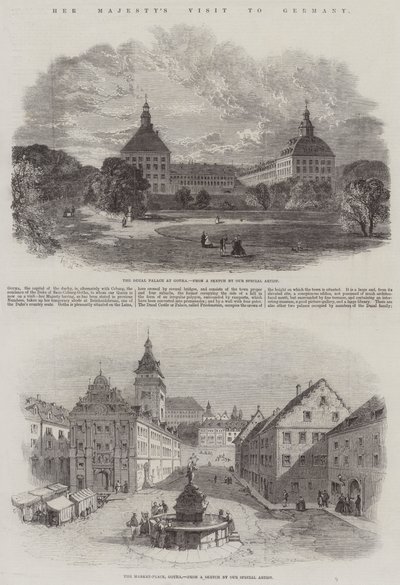 Hennes Majestäts besök i Tyskland av Edmund Morison Wimperis