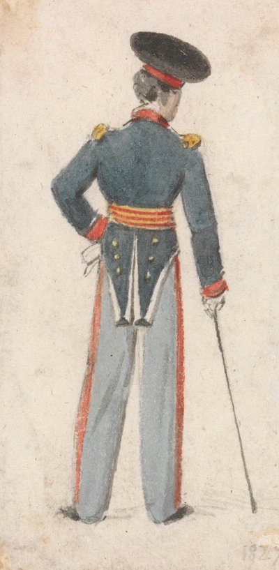 Bakifrån av en soldat av Edmund Thomas Parris