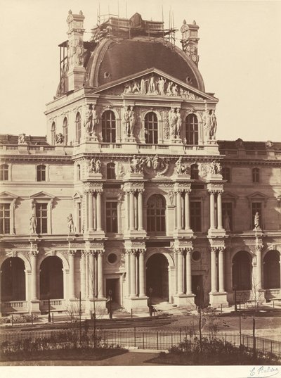 Utsikt över Louvren,1855-1857 (foto) av Edouard Denis Baldus