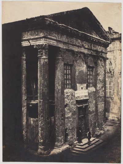 Fasad, Augustus- och Liviatemplet, Vienne av Édouard Baldus