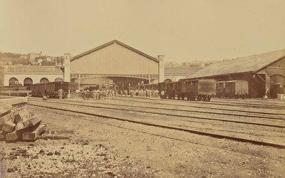 Lyon. Perrache station av Édouard Baldus