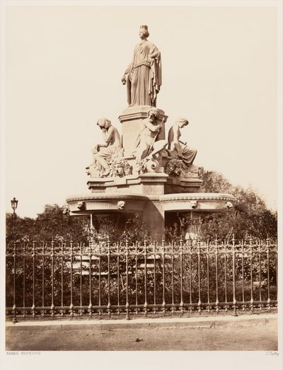 Nîmes, fontän av Édouard Baldus