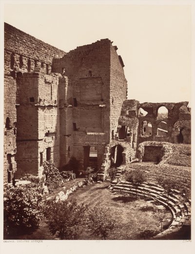 Orange, antik teater av Édouard Baldus